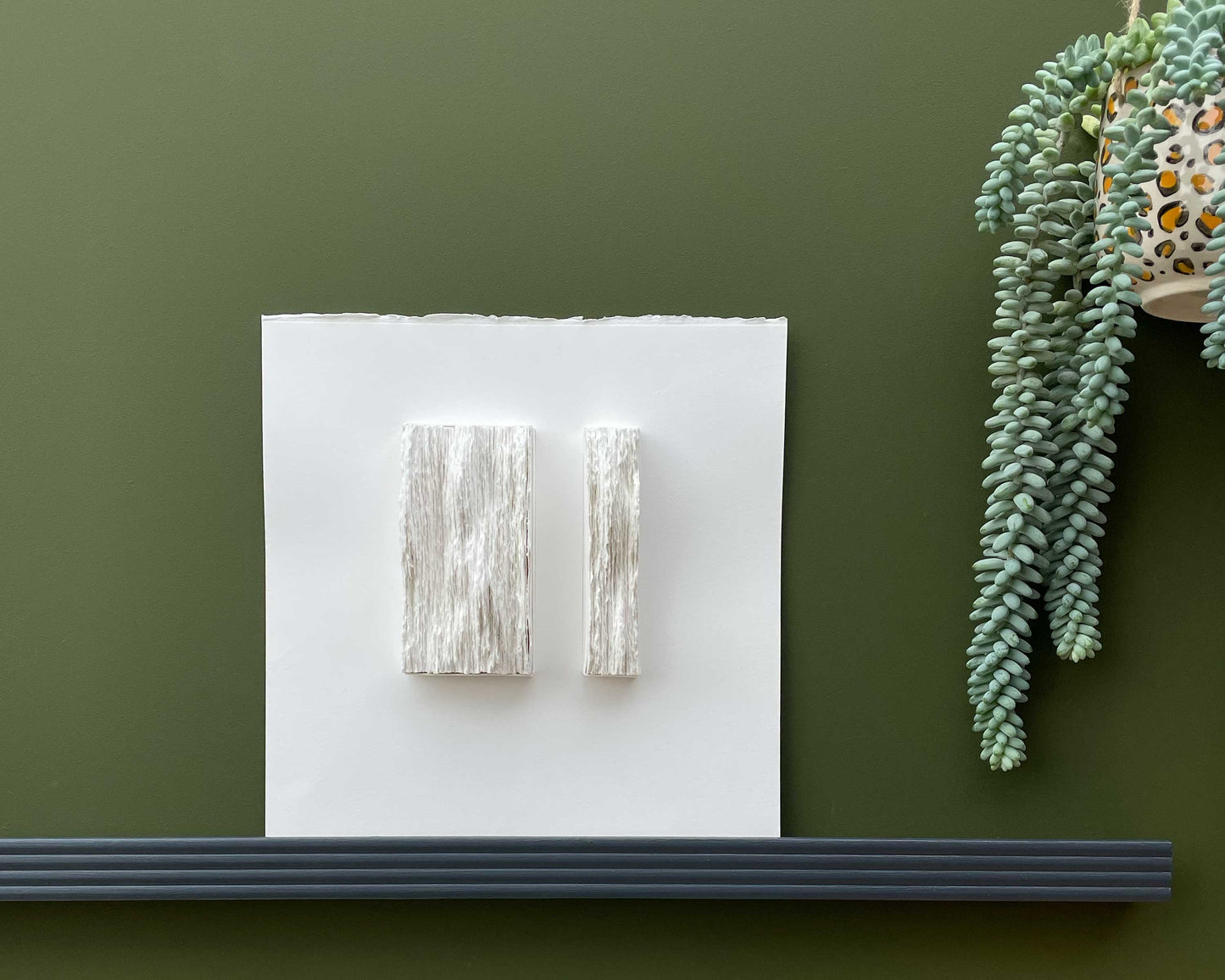 "Peaks" three dimensional paper sculpture