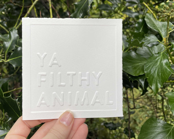Christmas Card | Ya Filthy Animal