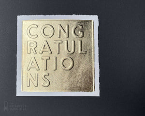 Card | Gold Congratulations