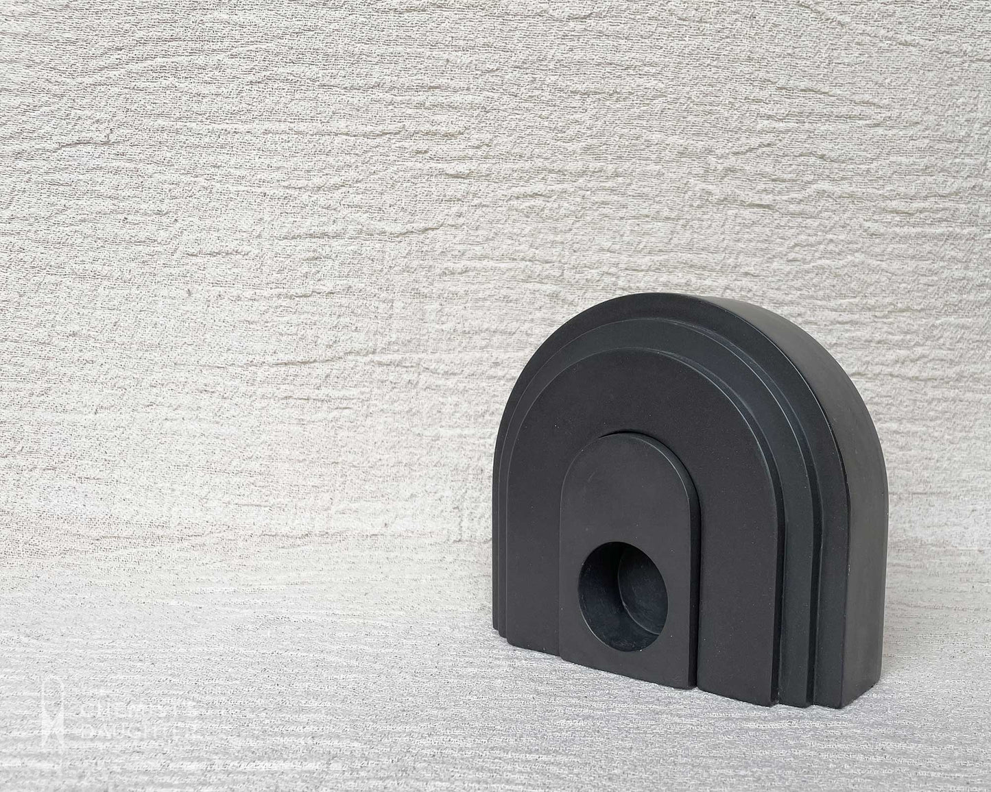 Arch candle holder / book end | Tri-colour