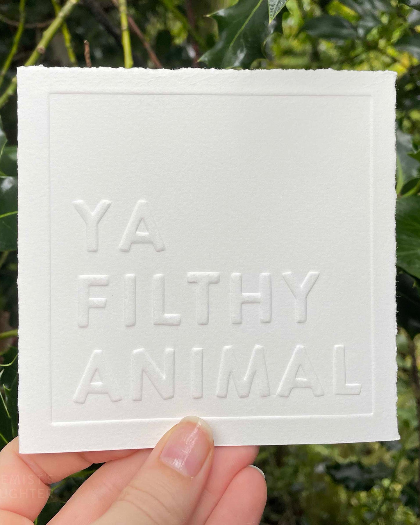 Christmas Card | Ya Filthy Animal