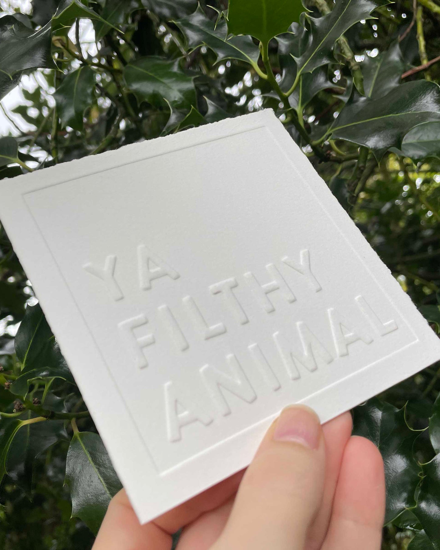 Christmas Card | Ya Filthy Animal
