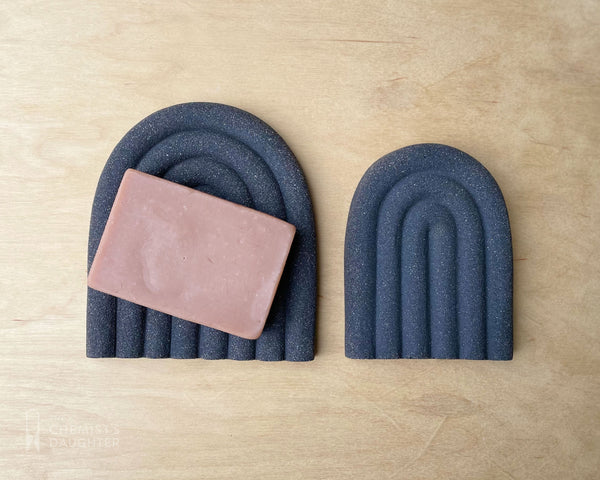 Arc Soap Dish - Charcoal Small