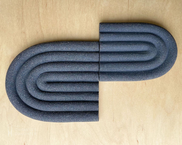 Arc Soap Dish - Charcoal Small