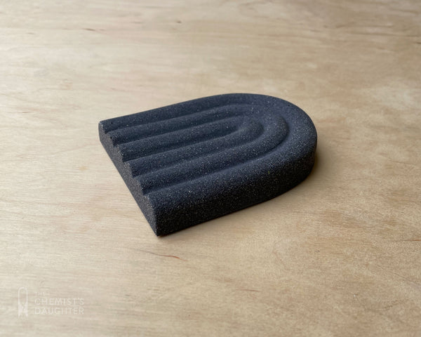 Arc Soap Dish - Charcoal Small