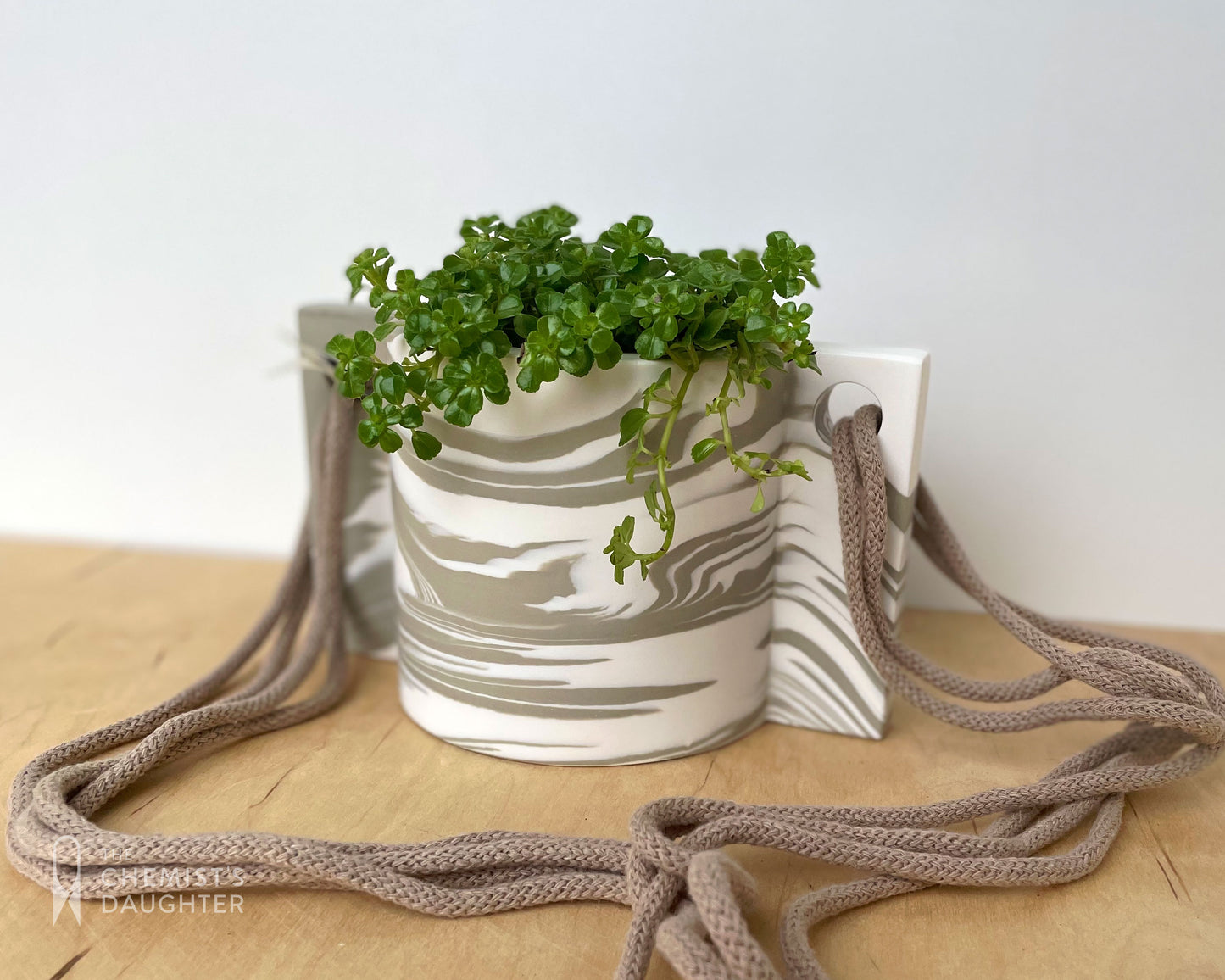 Hanging plant pot | Marble Stone