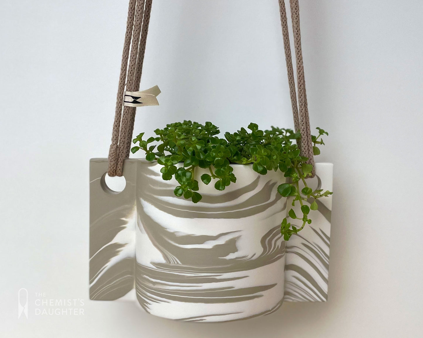 Hanging plant pot | Marble Stone