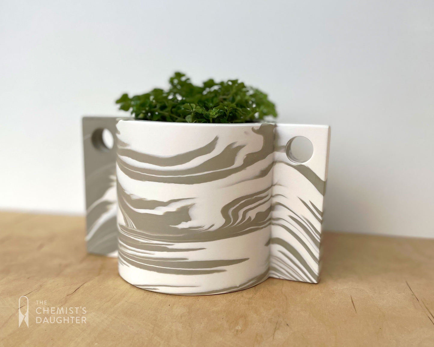 Hanging plant pot | Marble Stone