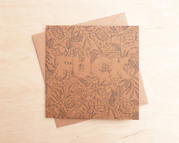 Card | Flowery Fuck - Kraft