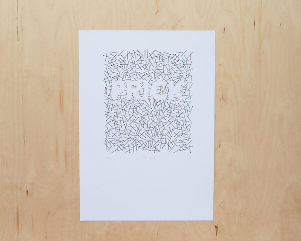 Pin Prick A3 Screen Print