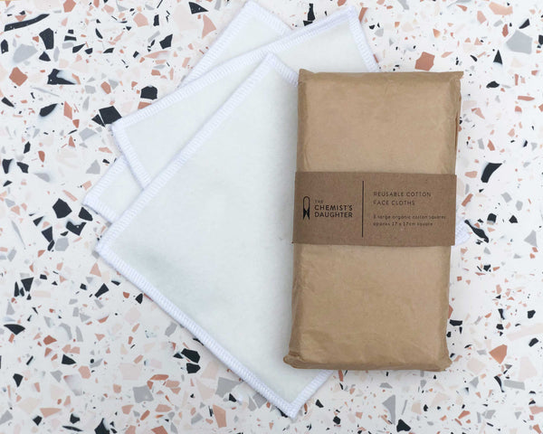 Organic Cotton Reusable Makeup Cloths