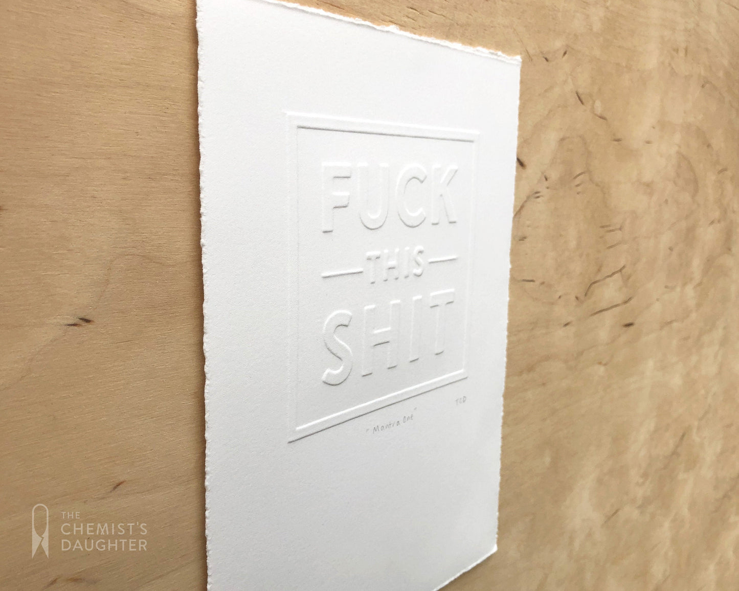 Relief Print | F**k This S**t
