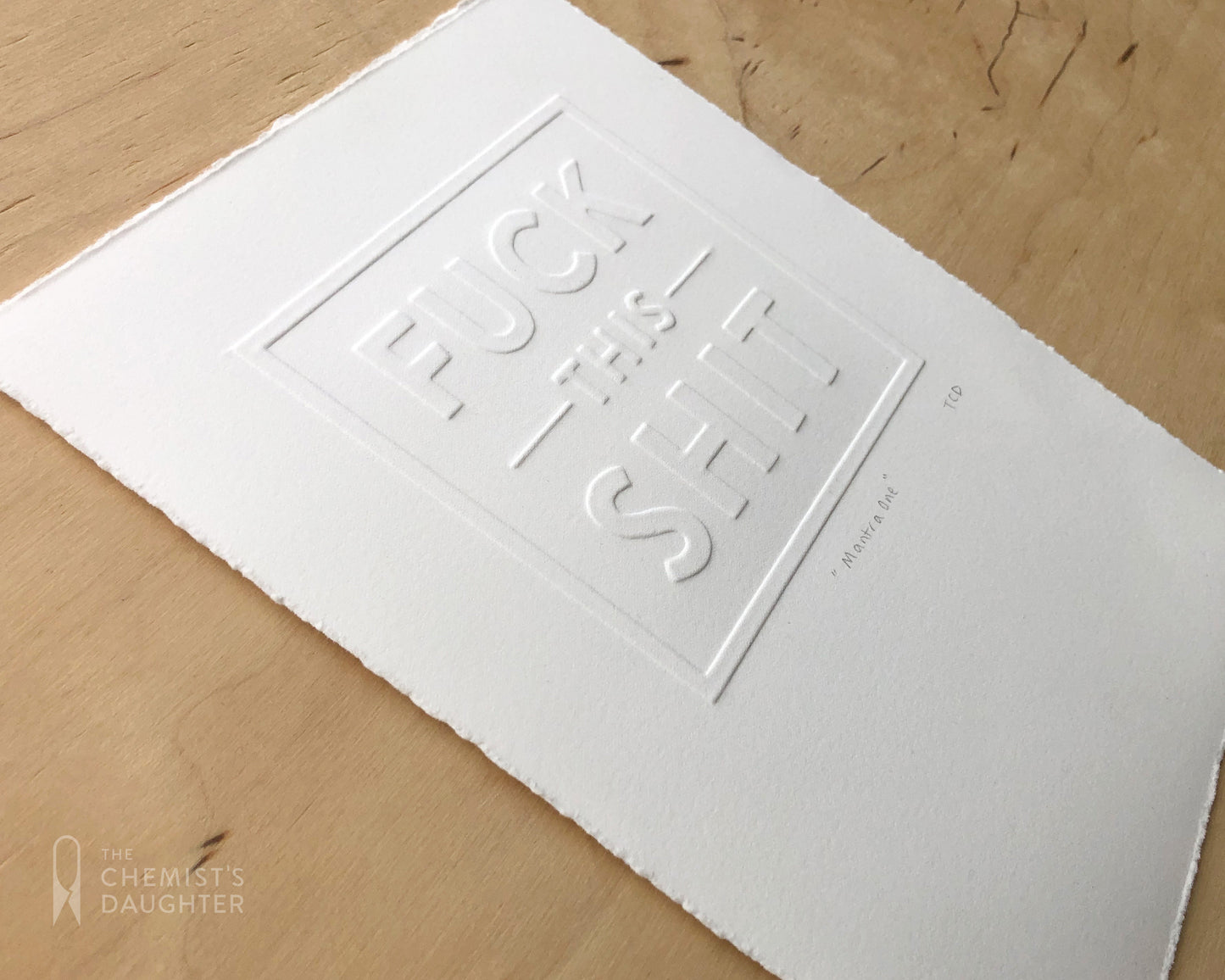 Relief Print | F**k This S**t