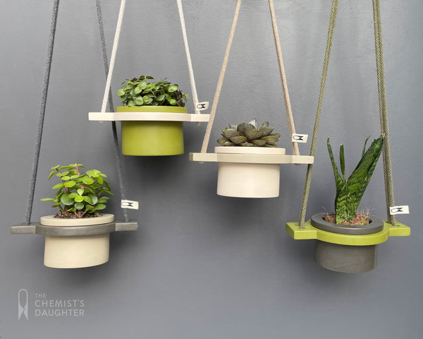 Mini Hanging plant pot - various colours